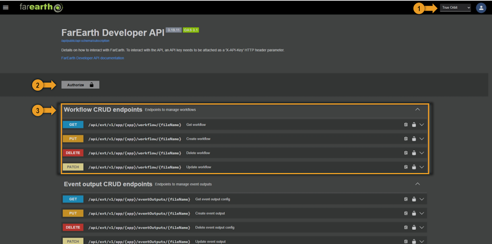 FarEarth API documentation