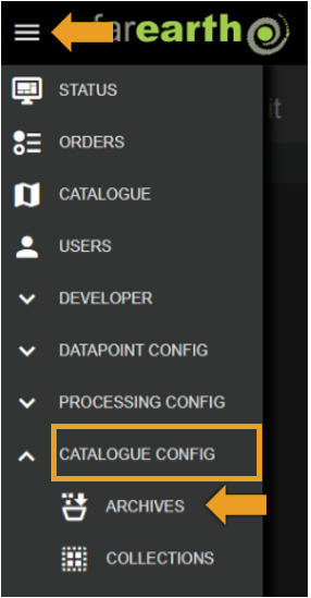 Workflows menu
