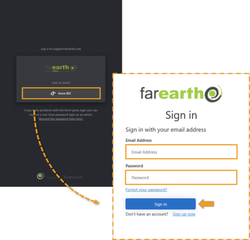 Image showing Helpdesk login page