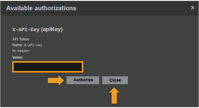 Image showing where to enter the API keys