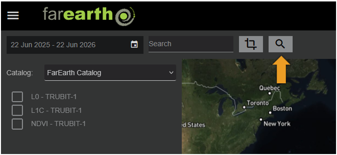 Image showing where to click search