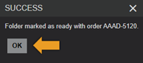 Image showing confirmation of order ID